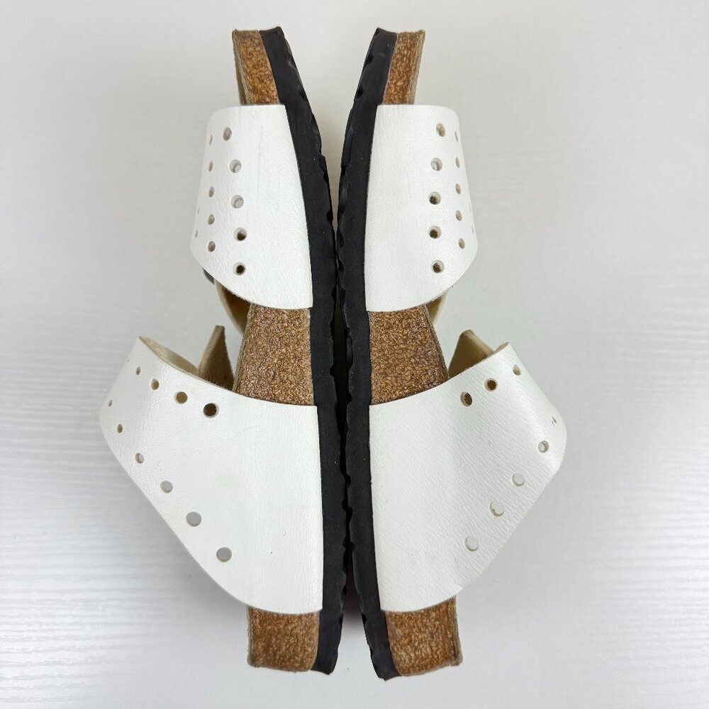 Birkenstock Birki's Freeport White Perforated Two Strap Sandals - Picture 6 of 10